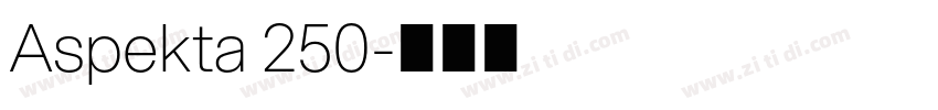 Aspekta 250字体转换